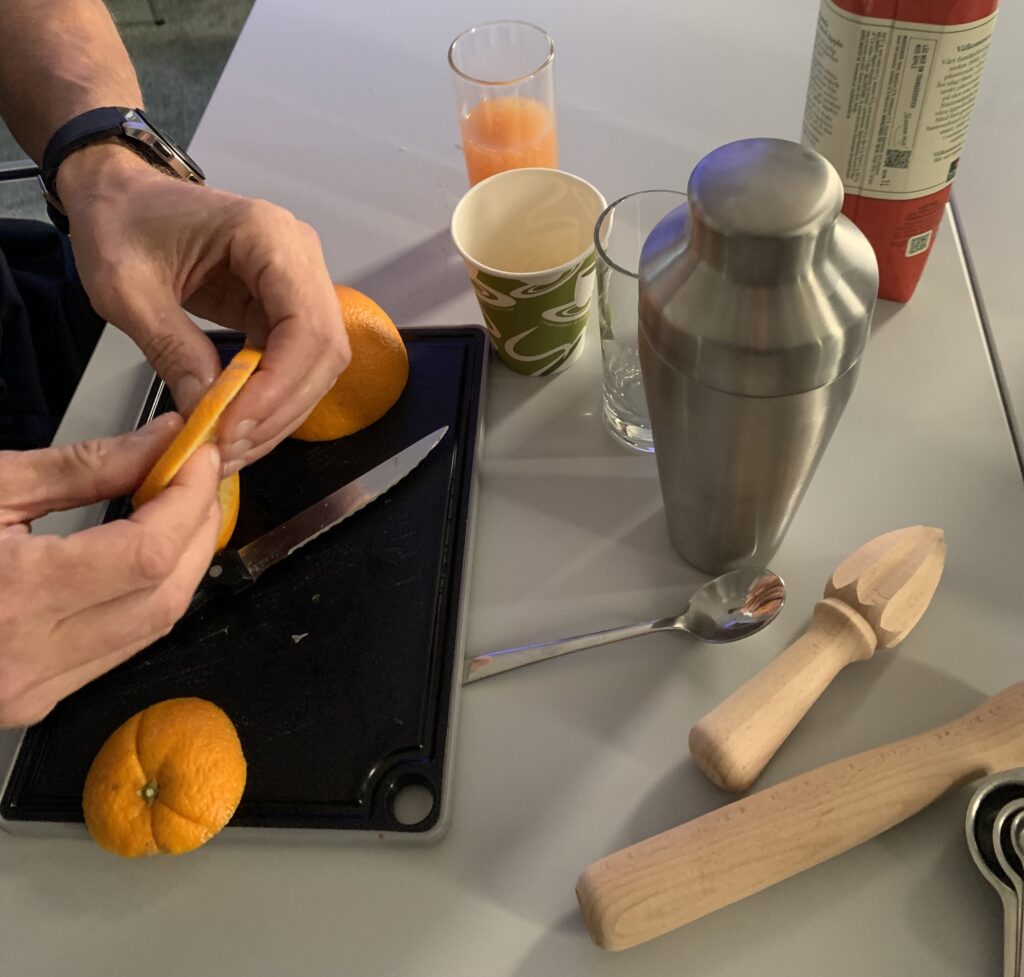 Blandning av alkoholfria drinkar.